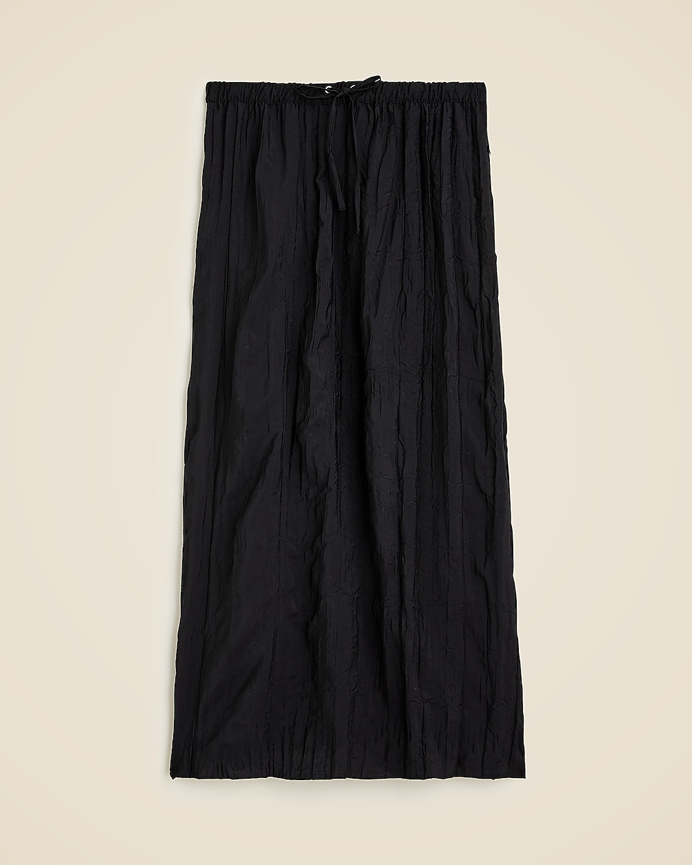 Crinkled drawstring midi skirt | J. Crew US