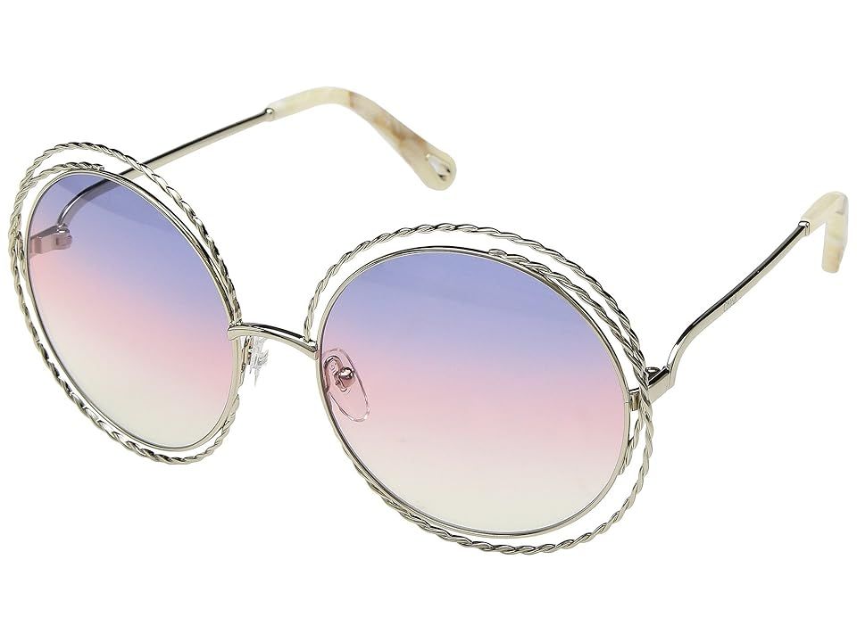 Chloe Carlina Torsade - CE114STL (Gold/Rainbow lens) Fashion Sunglasses | Zappos