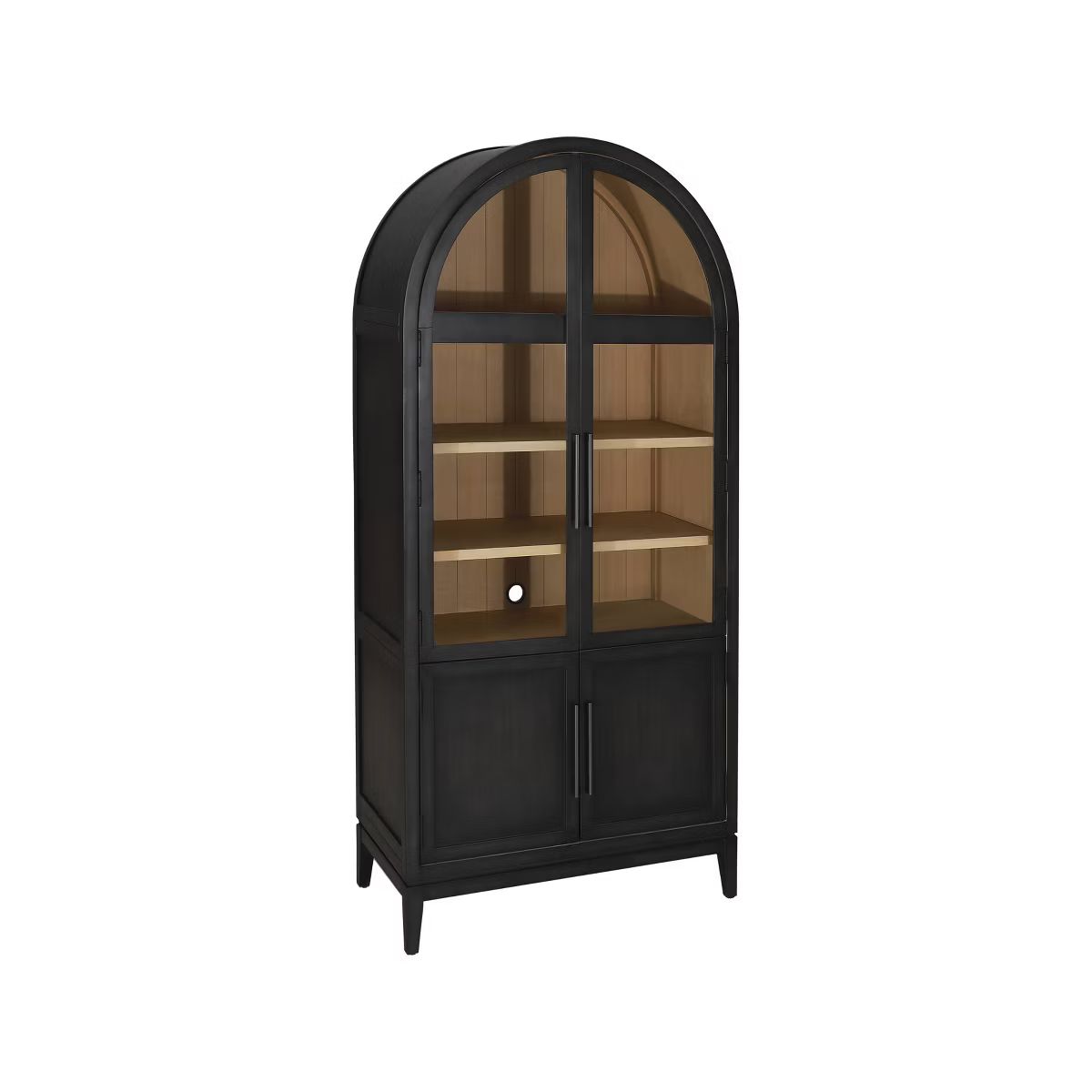 80" Archie Wood Bookcase Black - Abbyson Living | Target