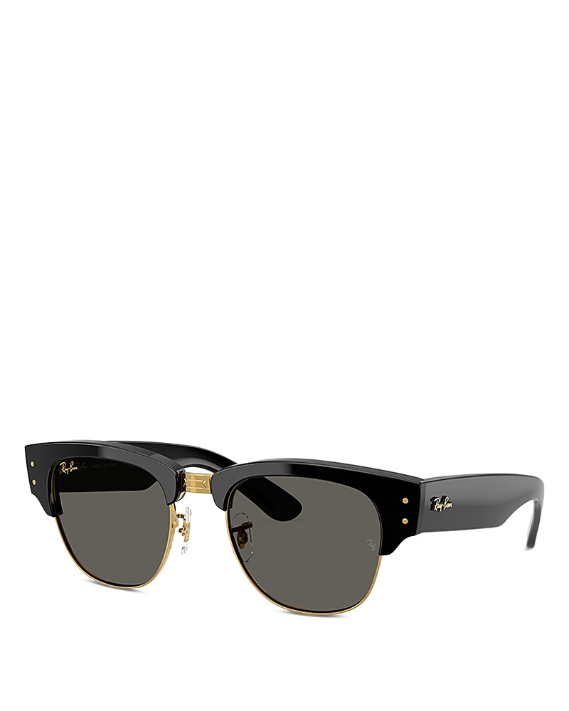 Ray-Ban Mega Clubmaster A$Ap Rocky Blacked Out Collection Square Sunglasses, 53mm | Bloomingdale's (US)