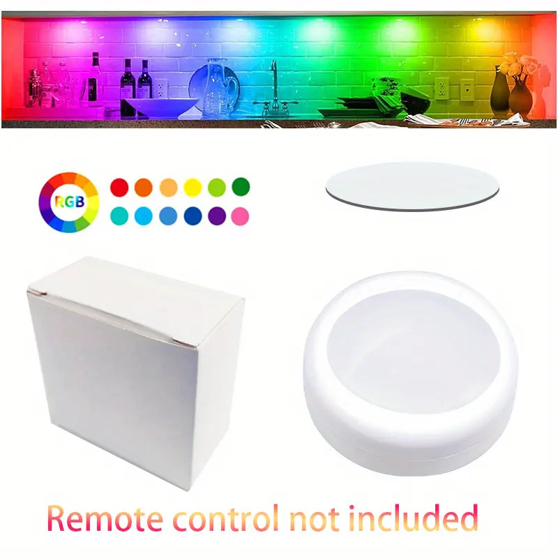 1pc/3pcs Upgraded Puck Lights With Remote Control, 16 Colors Changeable LED Push Lights Battery O... | Temu Affiliate Program