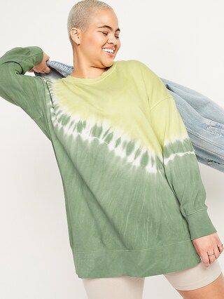 Oversized Specially Dyed Tunic Sweatshirt for Women | Old Navy (US)