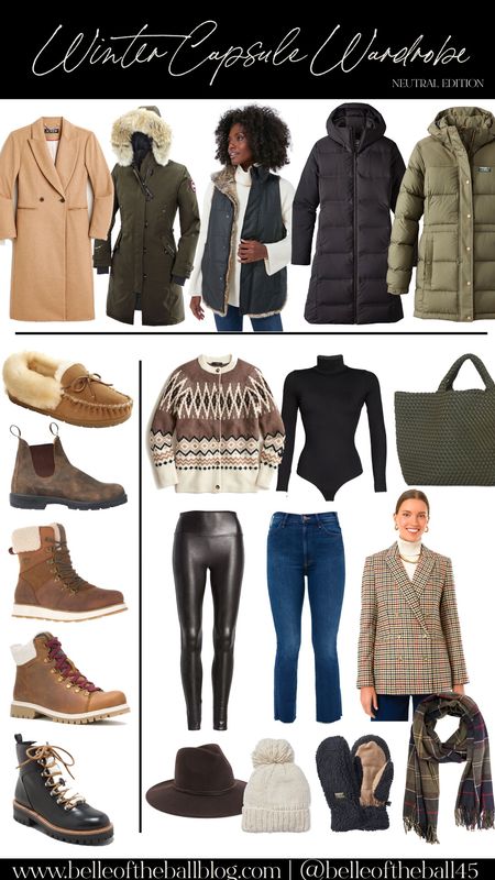 A neutral capsule wardrobe for winter!