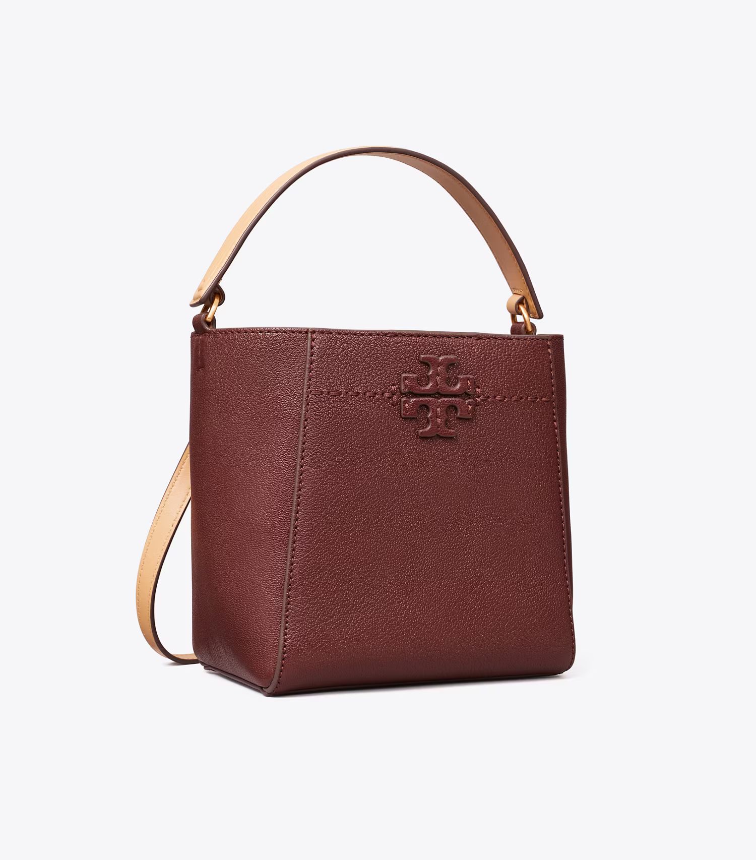 Small McGraw Textured Bucket Bag: Women's Designer Crossbody Bags | Tory Burch | Tory Burch (US)
