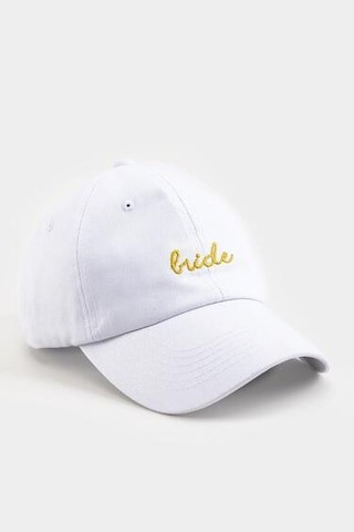 Bride Embroidered White Baseball Hat | Francesca's