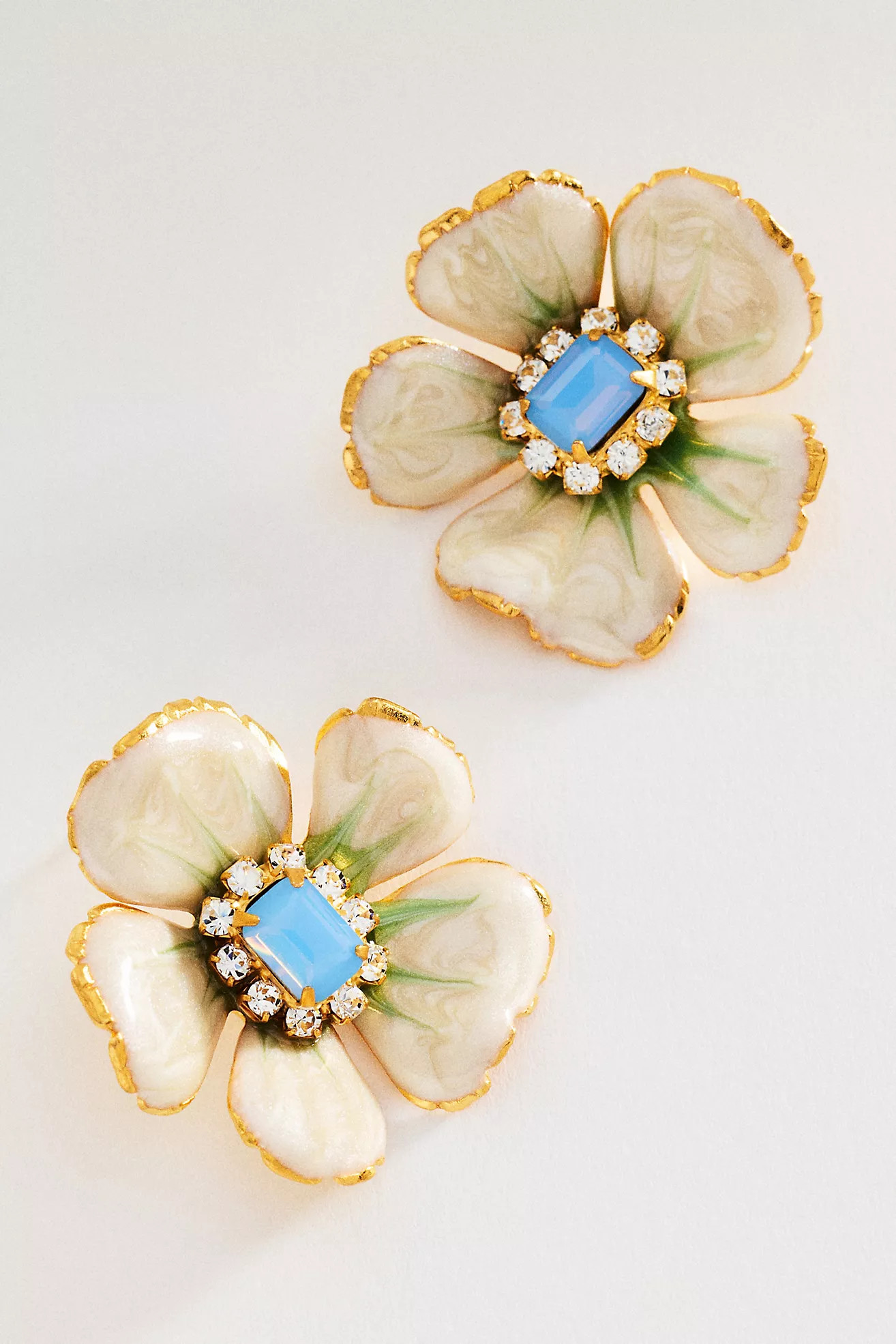 The Pink Reef Floral Post Earrings | Anthropologie (US)