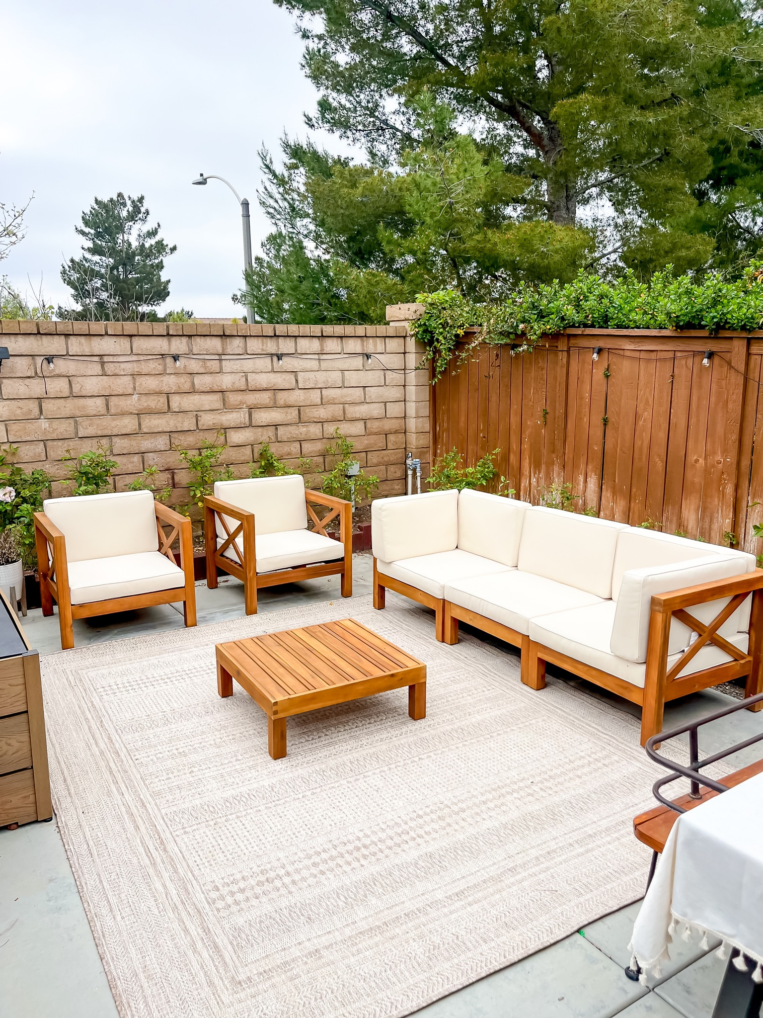 Aesthetic patio furniture that is also comfy and on sale! Also linked the outdoor & weather resistant rug! 

#LTKsalealert #LTKhome #LTKparties