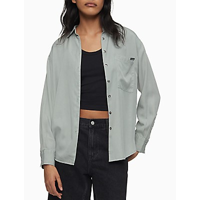 Boyfriend Fit Button-Down Shirt | Calvin Klein | Calvin Klein (US)