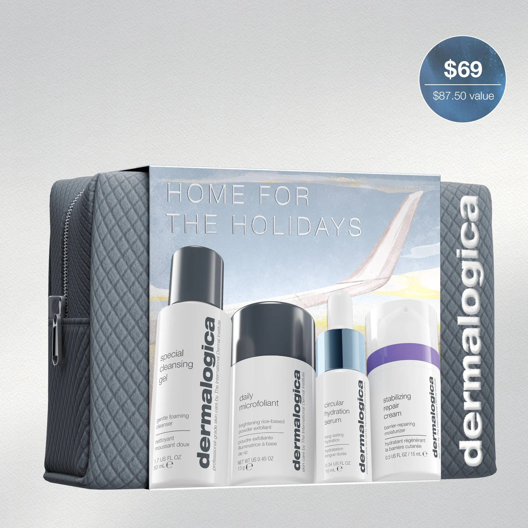 Home for the Holidays Set (4 travel-size + bag) | Dermalogica® | Dermalogica (US)