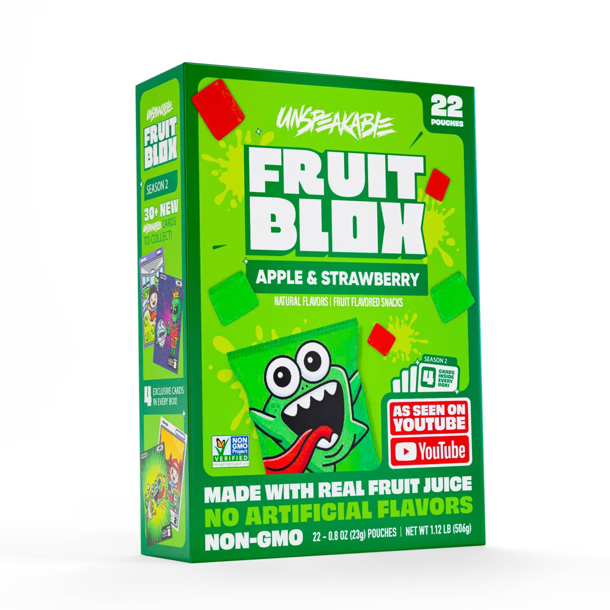 FruitBlox Unspeakable Apple & Strawberry Fruit Snacks - 17.6oz/22ct | Target