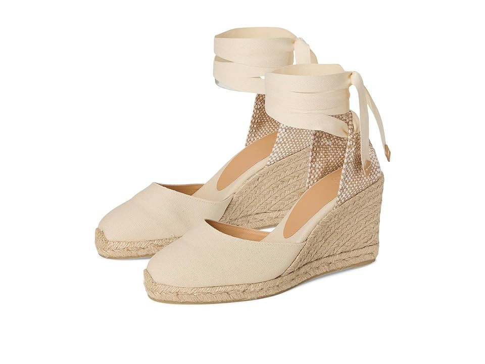CASTANER Carina 80 Wedge Espadrille Women's Shoes Ivory : EU 41 (US Women's 10) M, Canvas | Zappos