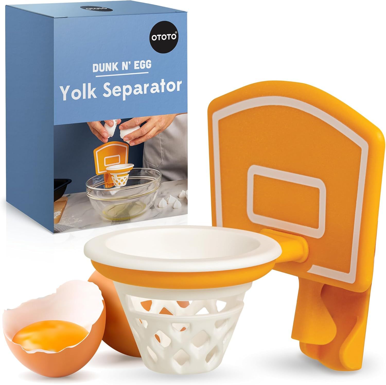 NEW!! Dunk N' Egg Yolk Separator by OTOTO, Egg Separator Funny, Unique Kitchen Gadgets, Cool Kitc... | Amazon (US)