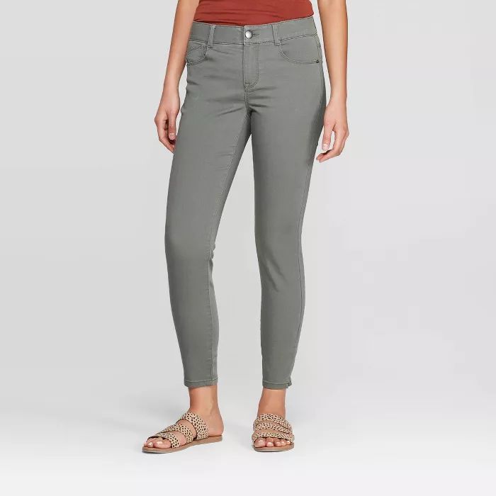 Women's Mid-Rise Skinny Pants - Knox Rose™ Gray | Target