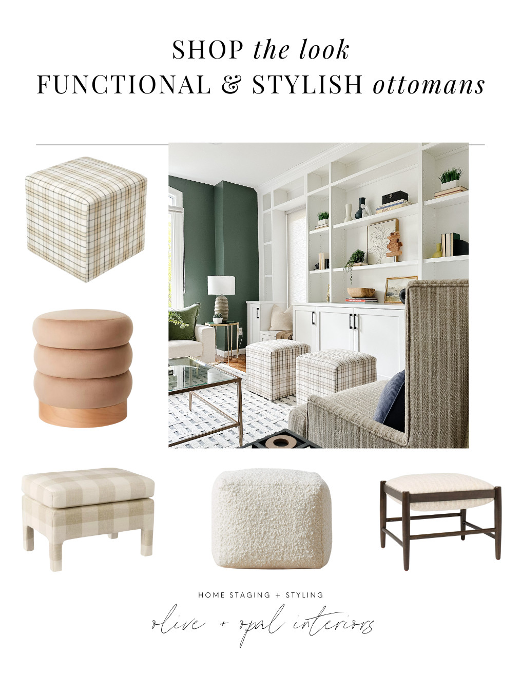 Ottomans are such functional little statement pieces - used for seating or storage, it's a great way to add some fun to a living space. 

 #LTKHome #LTKStyleTip #LTKFamily