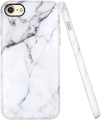 A-Focus Case for iPhone 7 Case IMD Design Series, iPhone 8 Marble Case, White Marble Stone Patter... | Amazon (US)