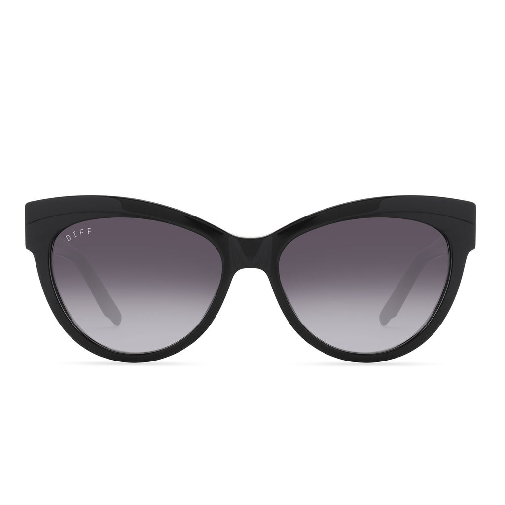 MARILYN - BLACK + GREY GRADIENT SUNGLASSES | DIFF Eyewear