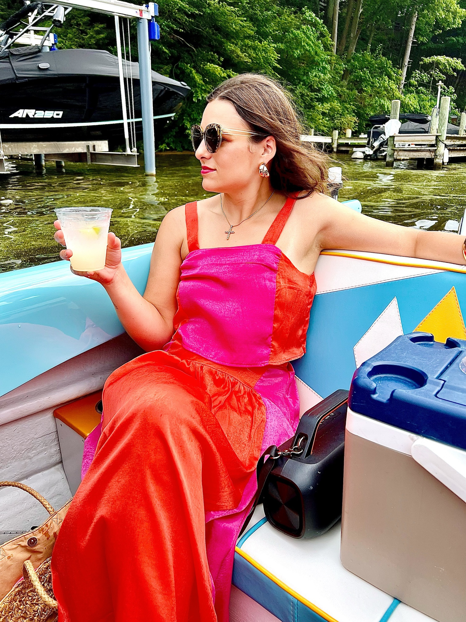Chic colorblock two-piece set for a boat outing ☀️🚤🩷🧡

#LTKSeasonal #LTKStyleTip #LTKFindsUnder100