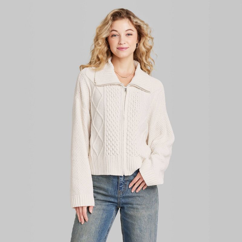 Women's Zip-Up Cardigan - Wild Fable™ | Target