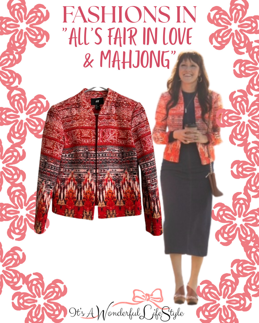 Get Yan-Kay Crystal Lowe's jacket in the upcoming Hallmark movie *All's Fair in Love & Mahjong* 

 #LTKSaleAlert