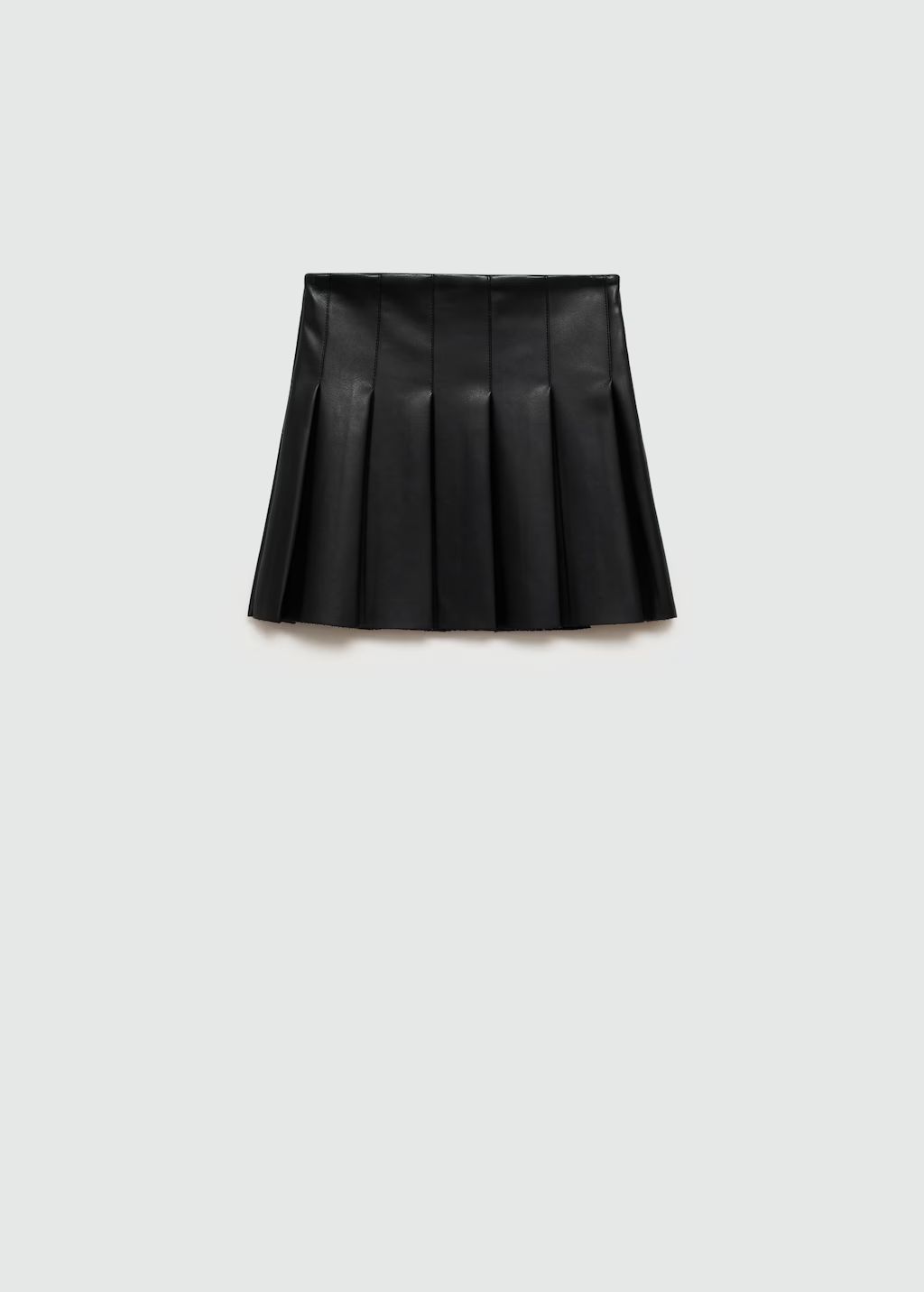 Leather-effect pleated mini-skirt - Kids | MANGO USA | MANGO (US)