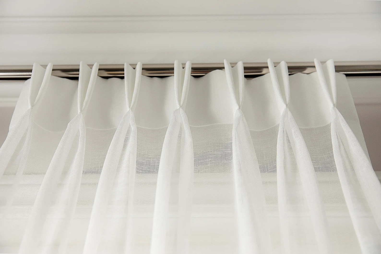 Double Pleated Drapery lucky Sheer Curtain Faux | Etsy | Etsy (US)