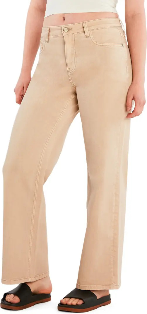 Clever Ripped High Waist Wide Leg Jeans | Nordstrom