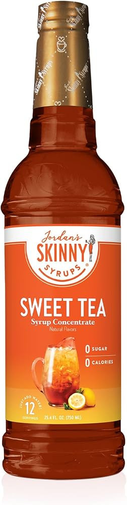 Jordan's Skinny Mixes Sugar Free Syrup, Sweet Tea Flavor, Flavored Water Enhancer, Drink Mix for ... | Amazon (US)