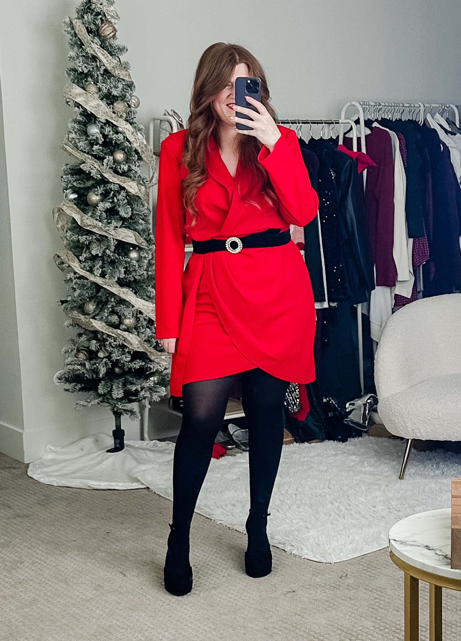 Holiday party outfit from amazon. Red blazer dress size large. 

Holiday dress. 

#LTKHoliday #LTKsalealert #LTKfindsunder50