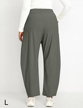Ugerlov Womens Barrel Ankle Pants Quick Dry Lightweight Hiking Pants Wide Leg High Waisted Baggy ... | Amazon (US)