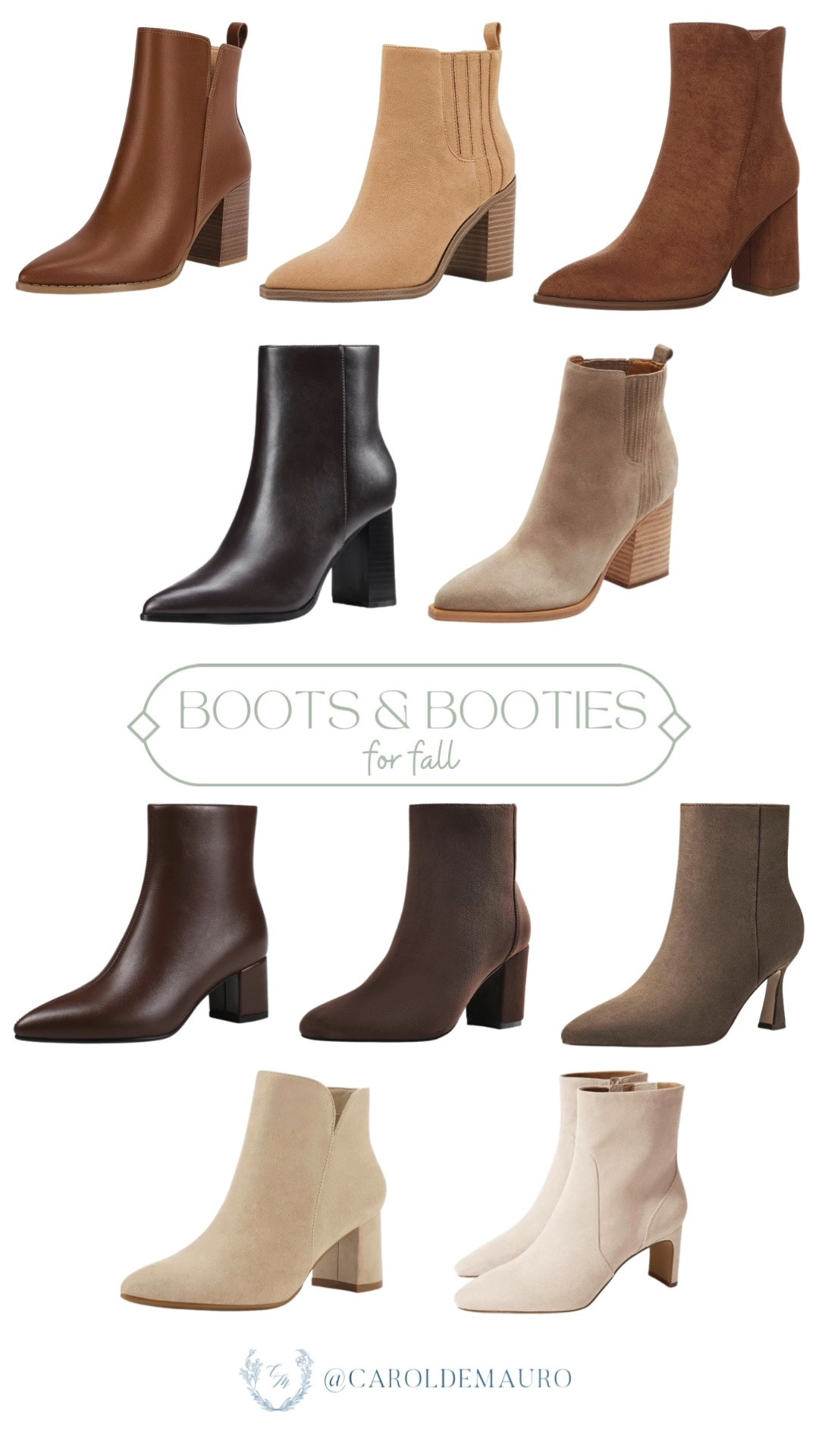 These boots and booties are my fall shoe rotation essentials! So many warm neutral tones that go with just about everything.

fall boots, ankle booties, fall shoes, suede booties, neutral boots, women's fall footwear, autumn shoe style, boot roundup

#LTKootd #LTKU