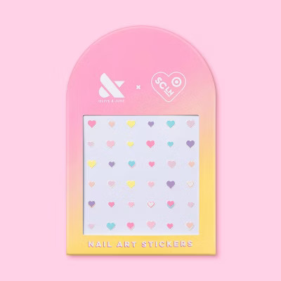 Stoney Clover Lane x Target Olive & June Nail Art Stickers - Hearts - 36ct | Target