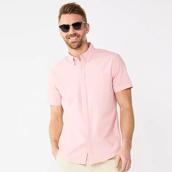Men's Apt. 9® Woven Button Front Shirt | Kohl's