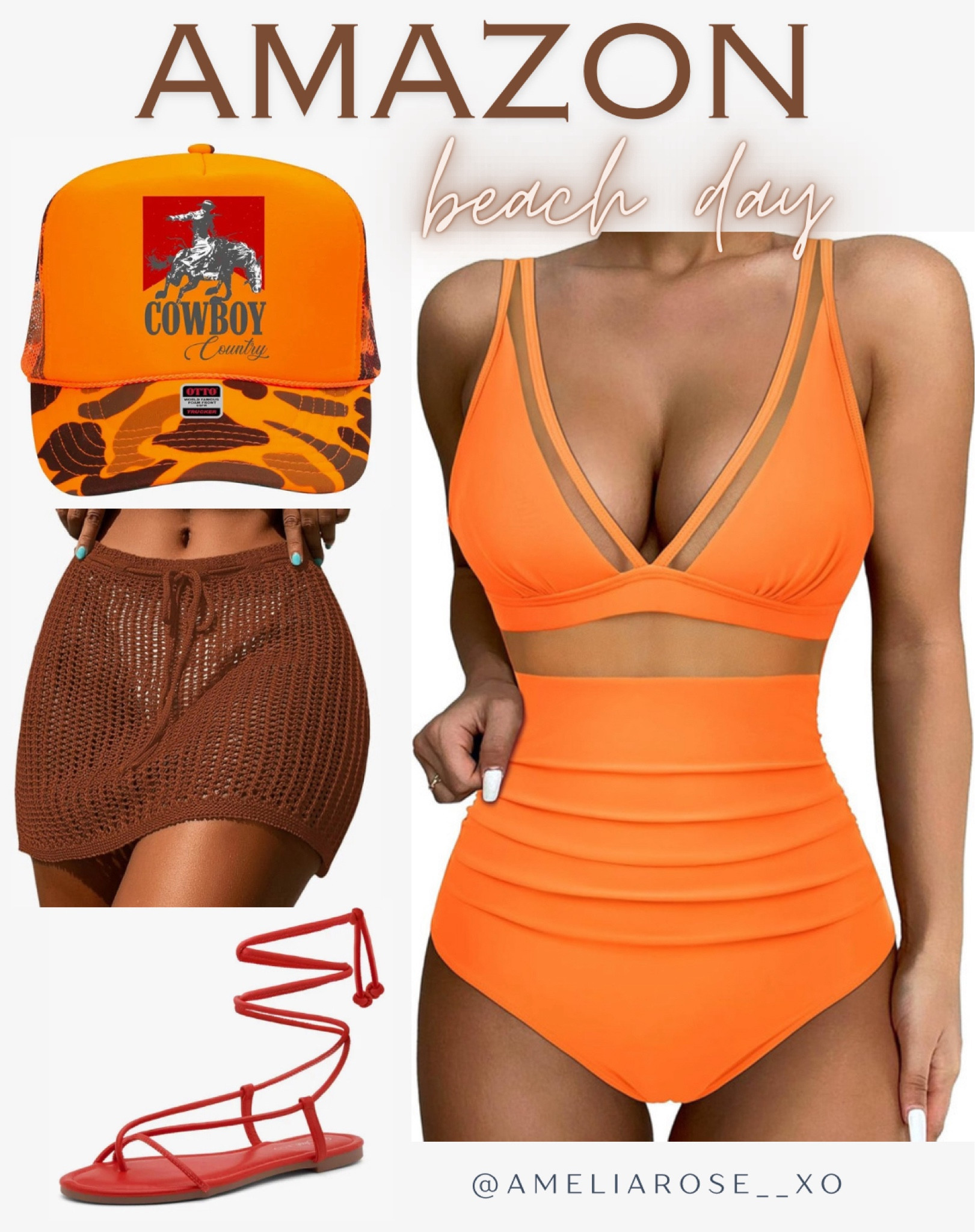 Fun beach day look from Amazon! Swimwear. Beach vacation. Resort wear. Summer swim. 

#LTKstyletip #LTKswim #LTKfindsunder50