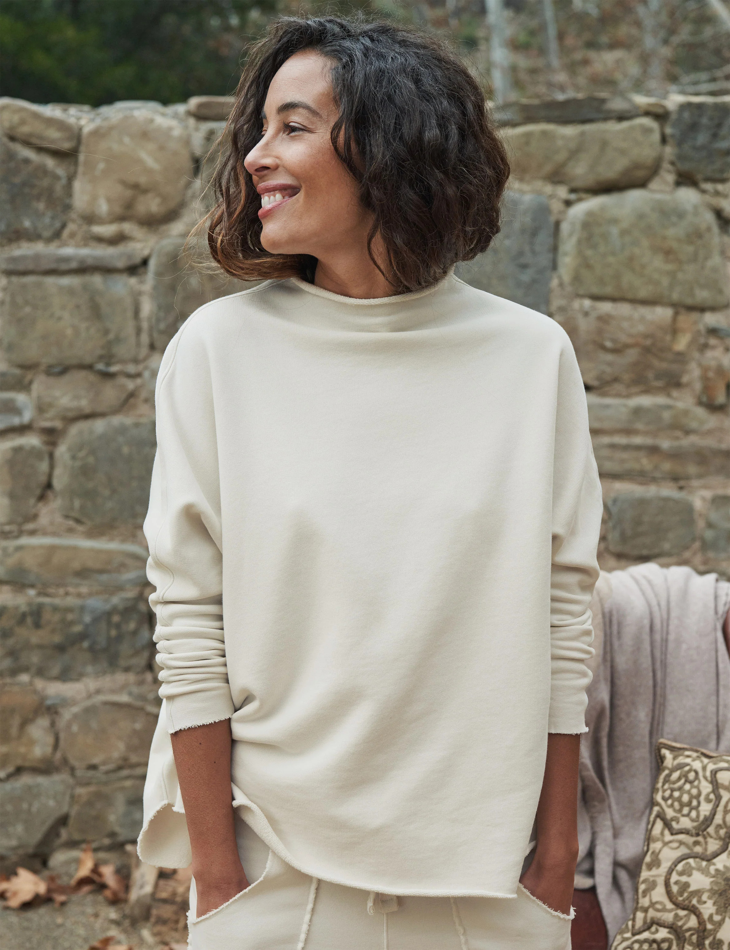 EFFIE Vintage White, Triple Fleece | Frank & Eileen