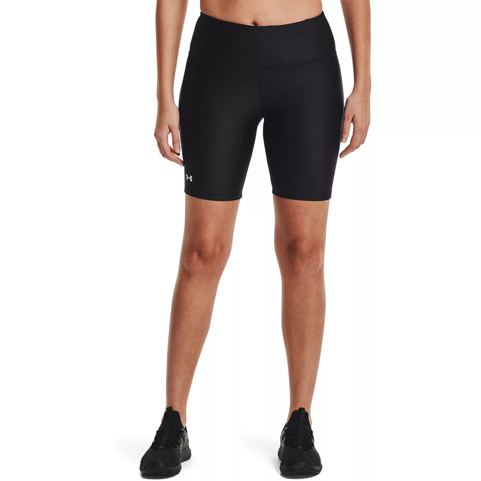 Women's Under Armour HeatGear Bike Shorts, Size: Large, Black | Kohl's