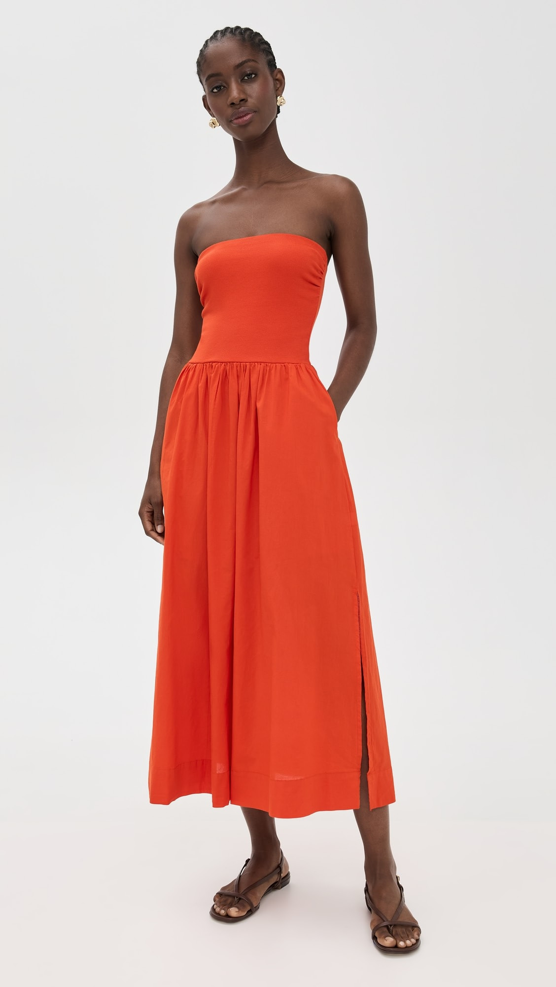 Stateside Voile Mixed Media Tube Dress | Shopbop | Shopbop