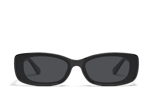 QUAY - Womens Sunglasses, Polarized Square Lenses with UV Protection (Vibe Check, Black) | Amazon (US)