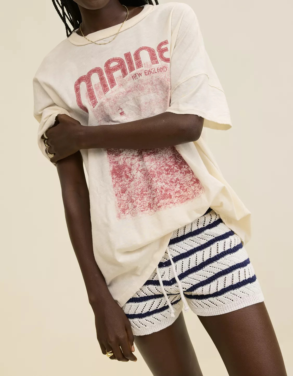 Aerie Oversized Crew Boyfriend T-Shirt | American Eagle Outfitters (US & CA)