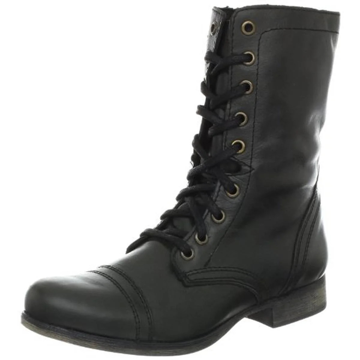 Troopa Womens Leather Lace Up Combat Boots | Shop Simon