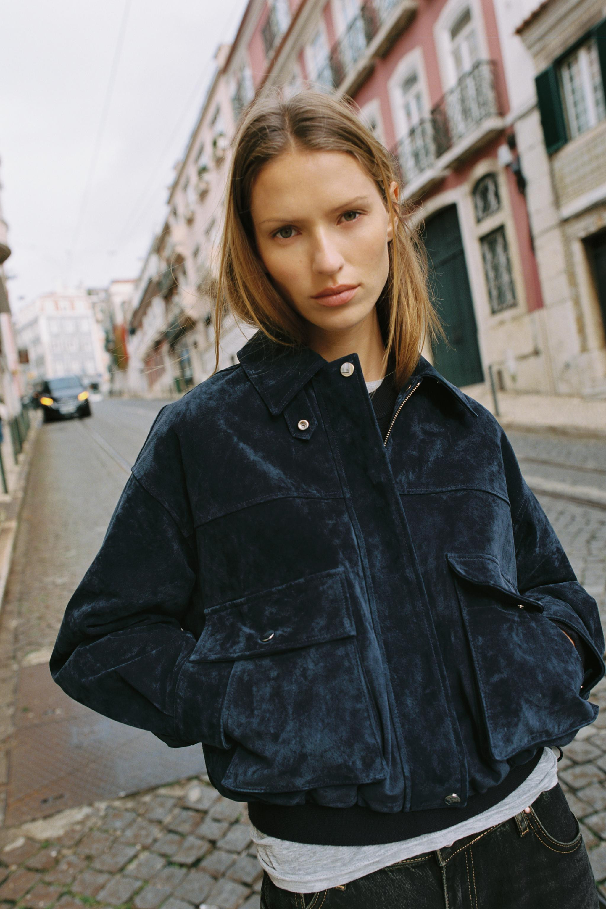 100% LEATHER BOMBER JACKET | Zara US