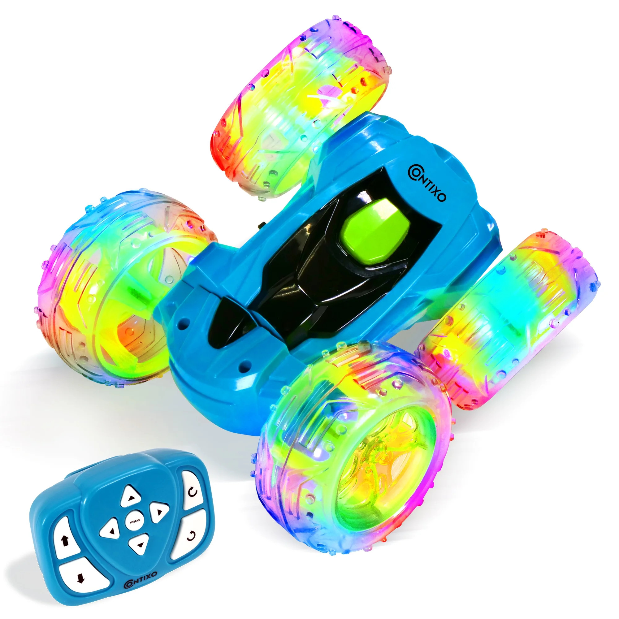 Contixo RC Car Stunt Racer, Wheels Flip & Rotate 360°, Fast Remote Control Toy Car for Kids, AWD... | Walmart (US)