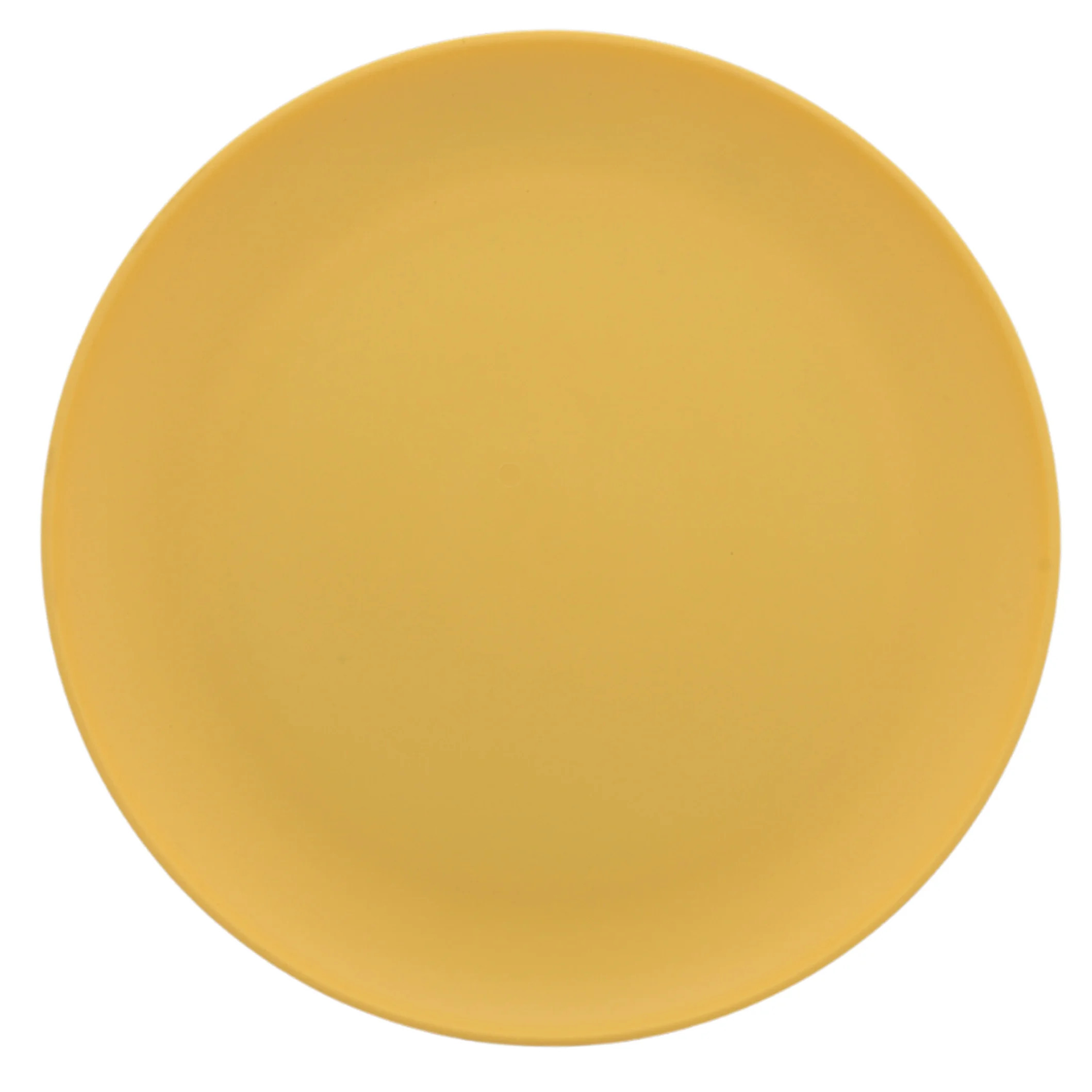 Mainstays - Yellow Round Plastic Plate, 10.5-inch | Walmart (US)