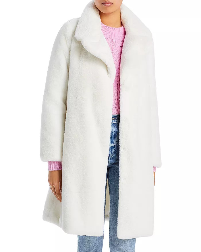 Faux-Fur Coat With Wide Lapels - 100% Exclusive | Bloomingdale's (US)