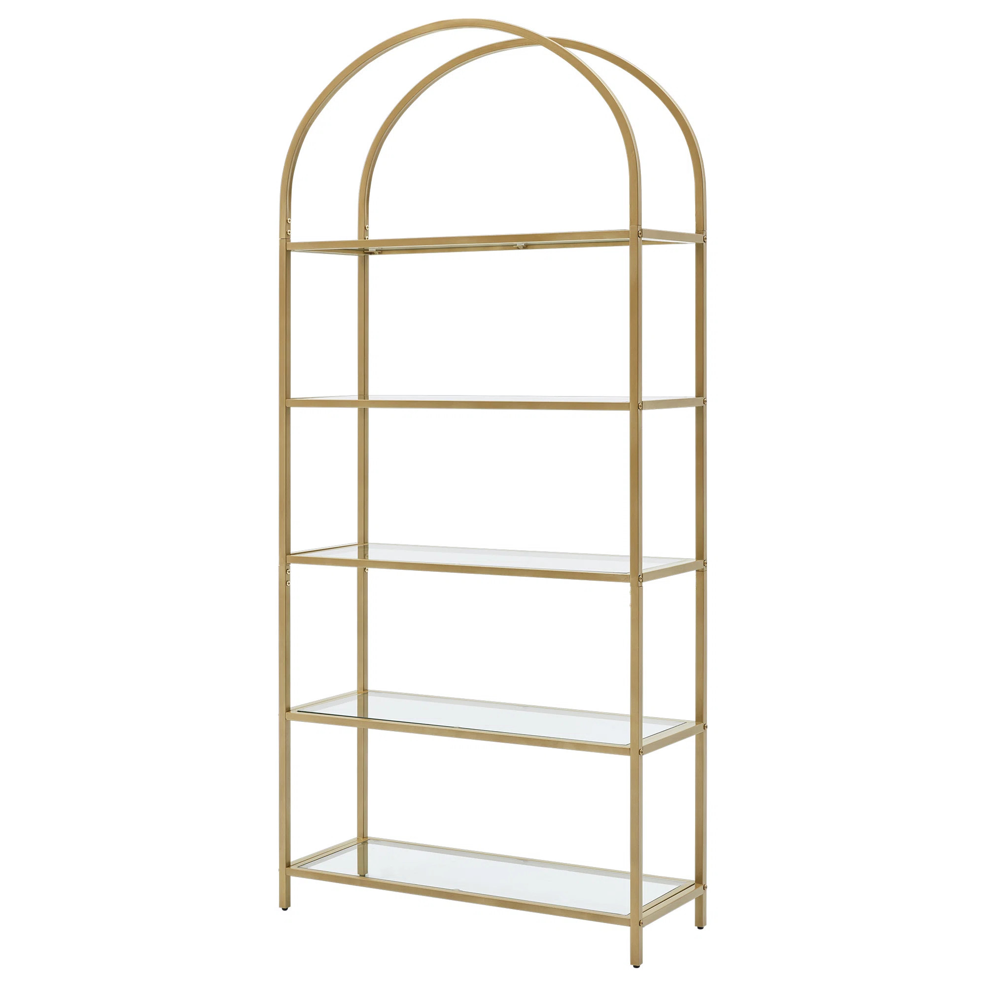 Mcandrew 72.2" H x 32.7" W Metal Etagere Bookcase | Wayfair North America