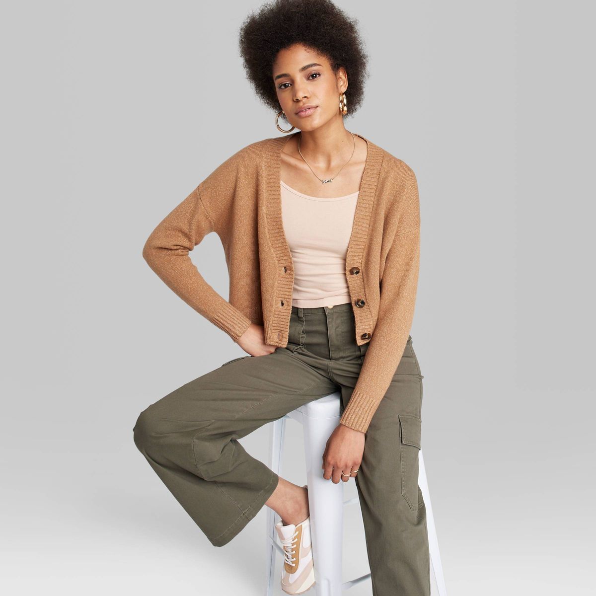 Women's Slouchy Button-Front Cardigan - Wild Fable™ | Target
