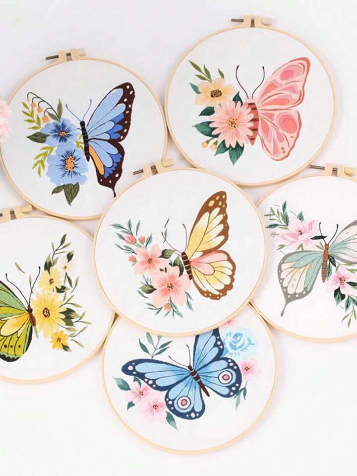 1 Set Randomly Shipped Embroidery Kit Material Package | SHEIN