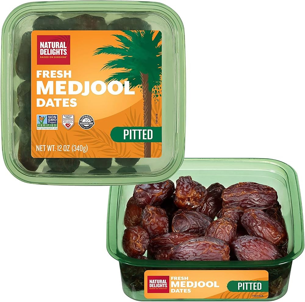 Natural Delights Medjool Dates – Large & Plump, Pitted Dates Medjool, Non-GMO Verified, Pestici... | Amazon (US)