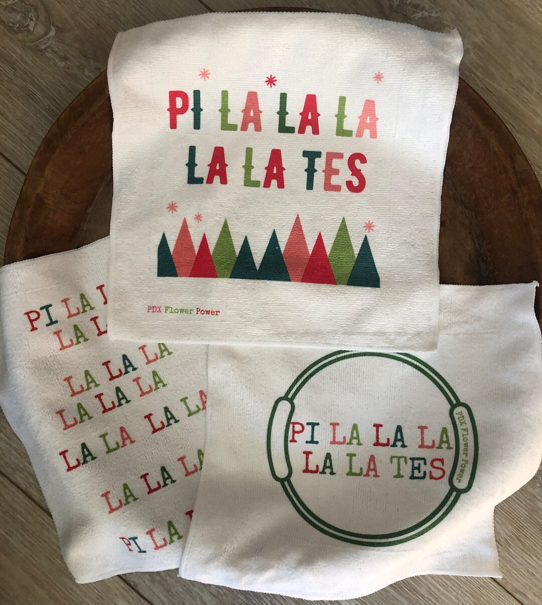 Pilates Towel Set Holiday Ring Pi La La La Tes Towel Set - Etsy | Etsy (US)