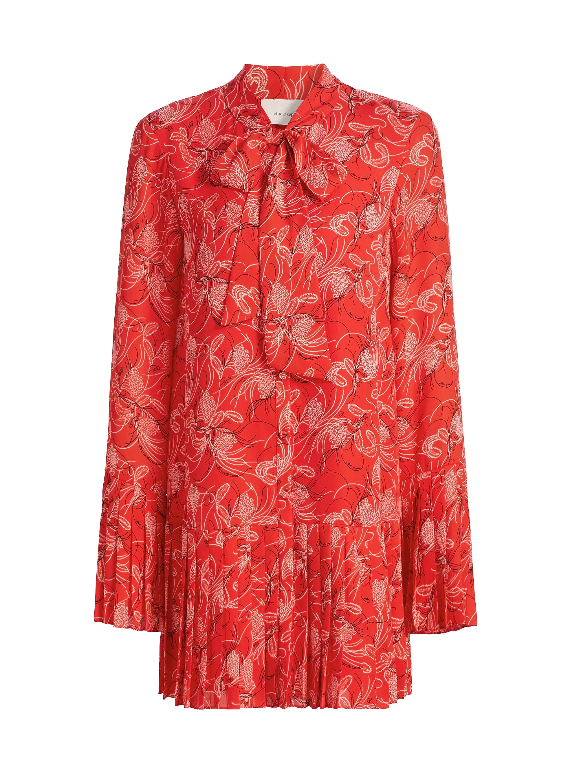 Alinda Botanical Floral Mini Shirtdress | Saks Fifth Avenue