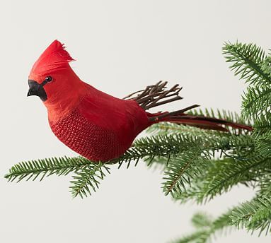 Red Cardinal Tree Clip Ornament - Set of 5 | Pottery Barn (US)